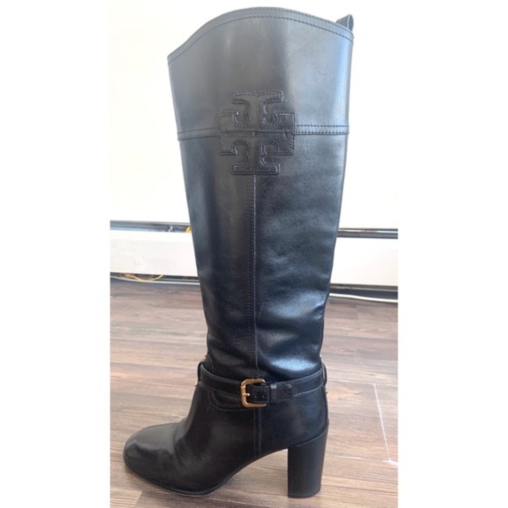 Tory Burch Blaire Mid Heel Boots Black Size 10M